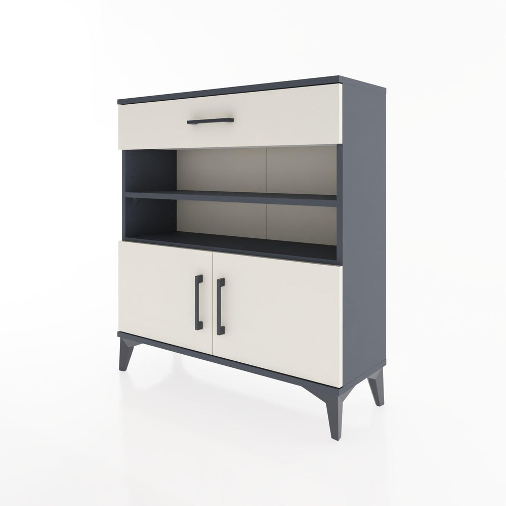 Woodntry Modüler Şifonyer Antrasit 88x30x84 cm Fonksiyonel F26-2