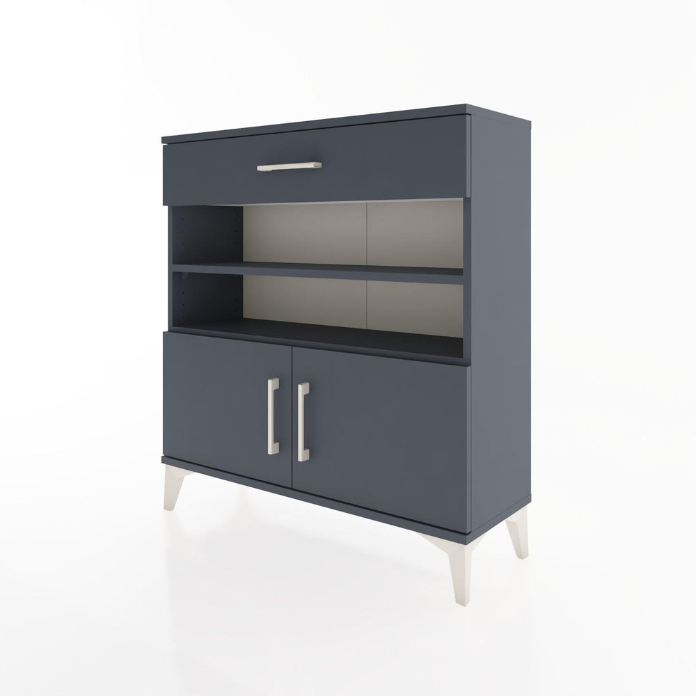 Woodntry Modüler Şifonyer Antrasit 88x30x84 cm Fonksiyonel F26-2