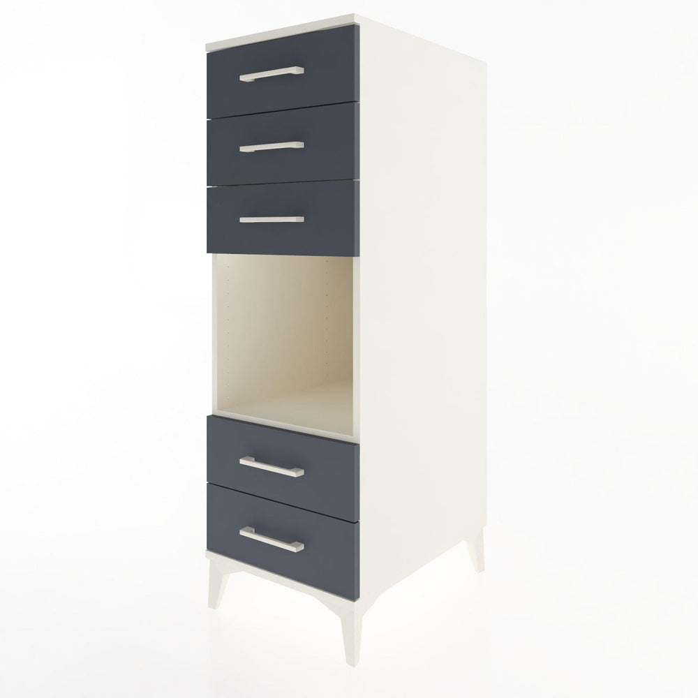 Woodntry Modular Cabinet Moonstone 44x59x122 cm with Drawers and Shelves CR127-1