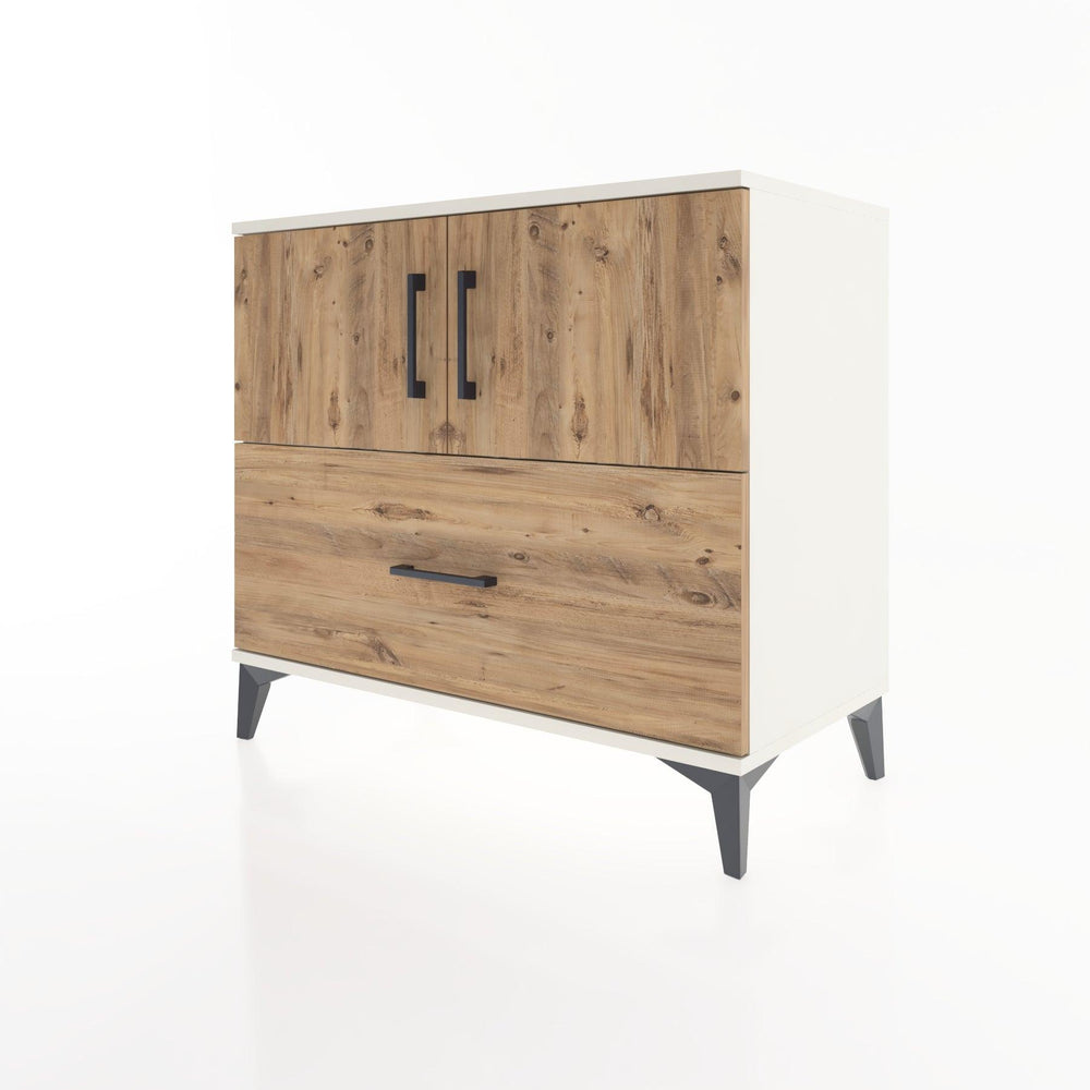 Woodntry Modular Dresser Moonstone 88x44x68 cm with Cover and Drawer KC27-1
