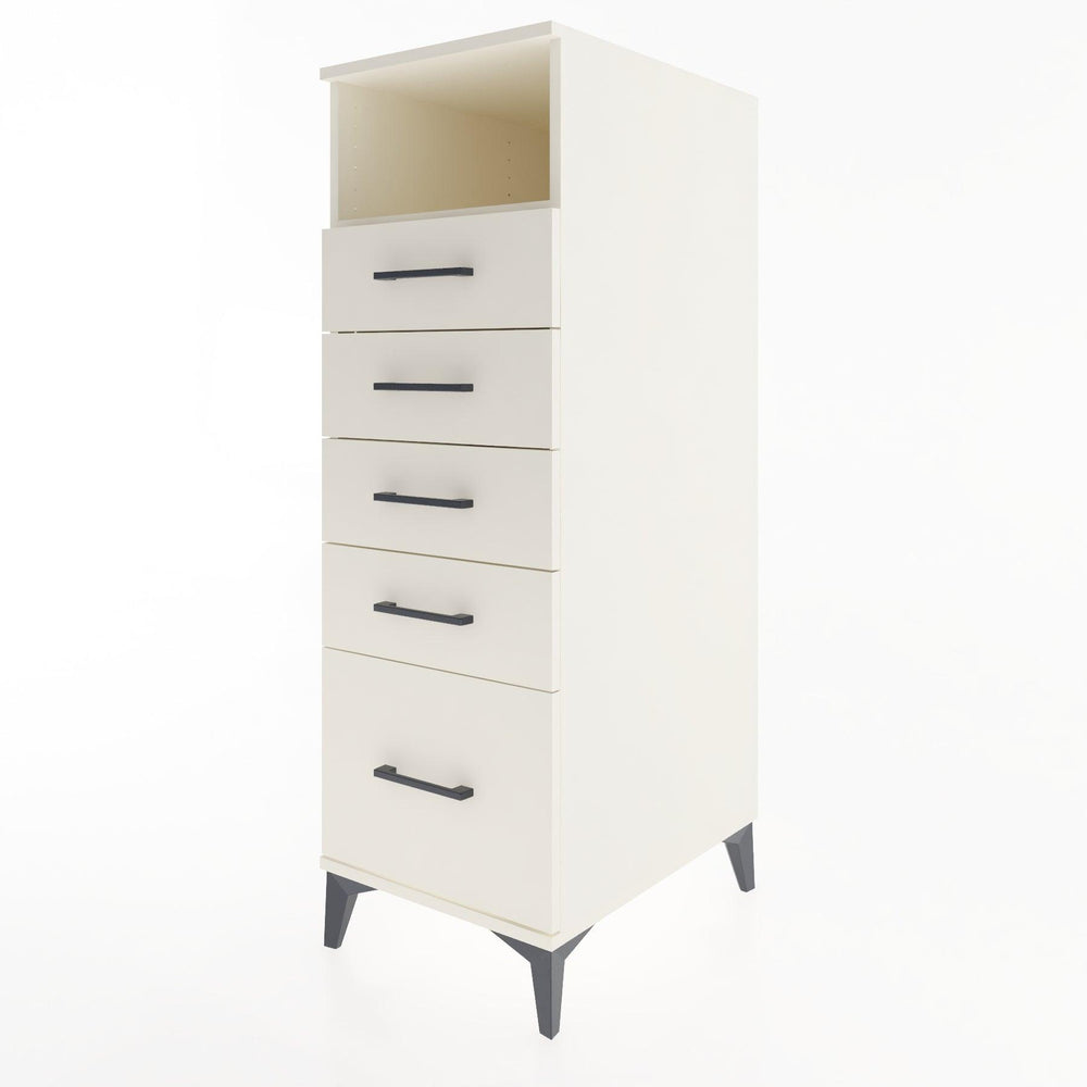 Woodntry Modular Cabinet Moonstone 44x30x122 cm with Drawers and Shelves CR77-1