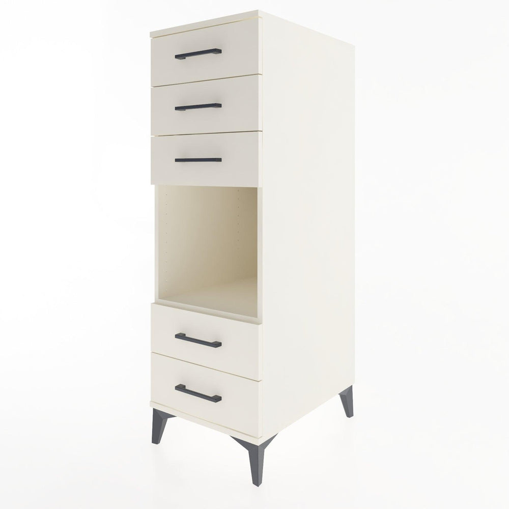 Woodntry Modular Cabinet Moonstone 44x59x122 cm with Drawers and Shelves CR127-1