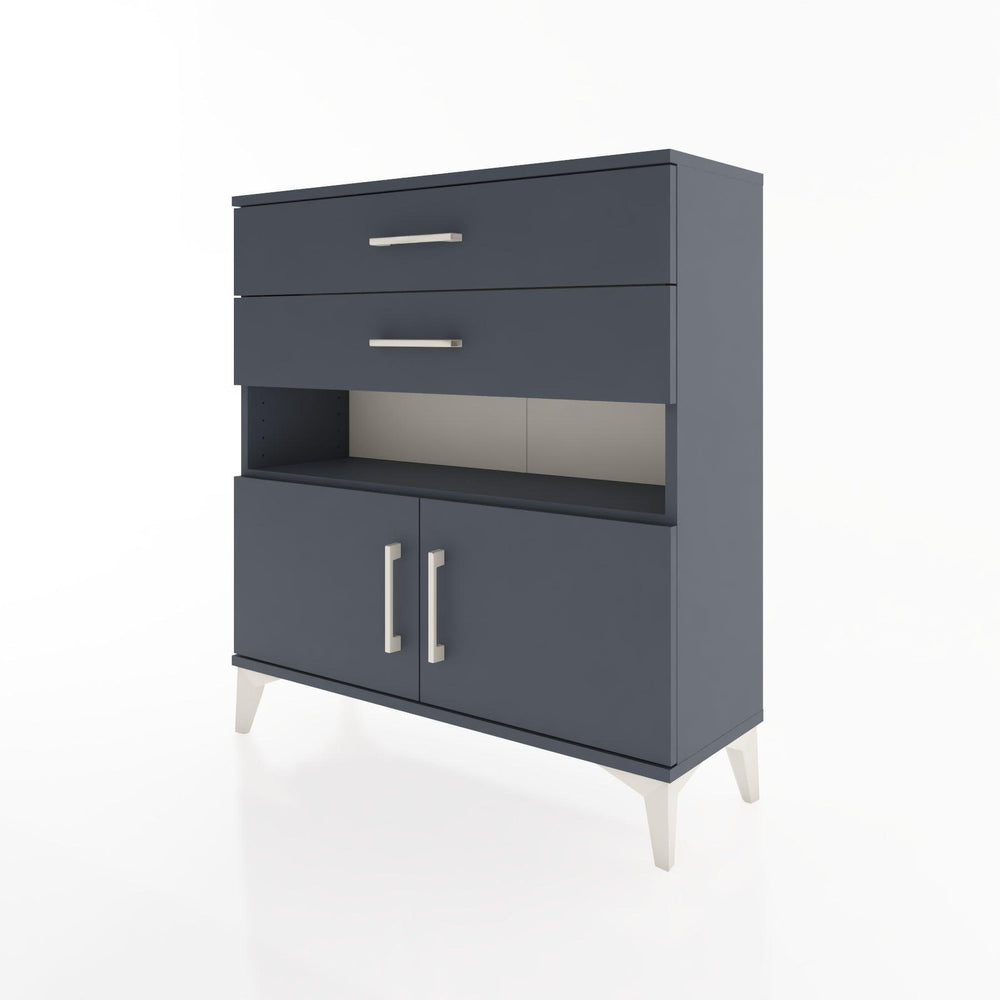 Woodntry Modüler Şifonyer Antrasit 88x30x84 cm Fonksiyonel F27-2