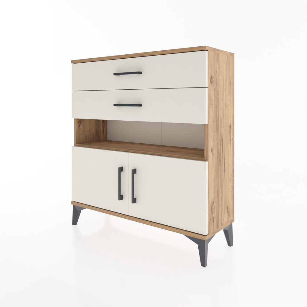 Woodntry Modüler Şifonyer Çam 88x30x84 cm Fonksiyonel F27-3