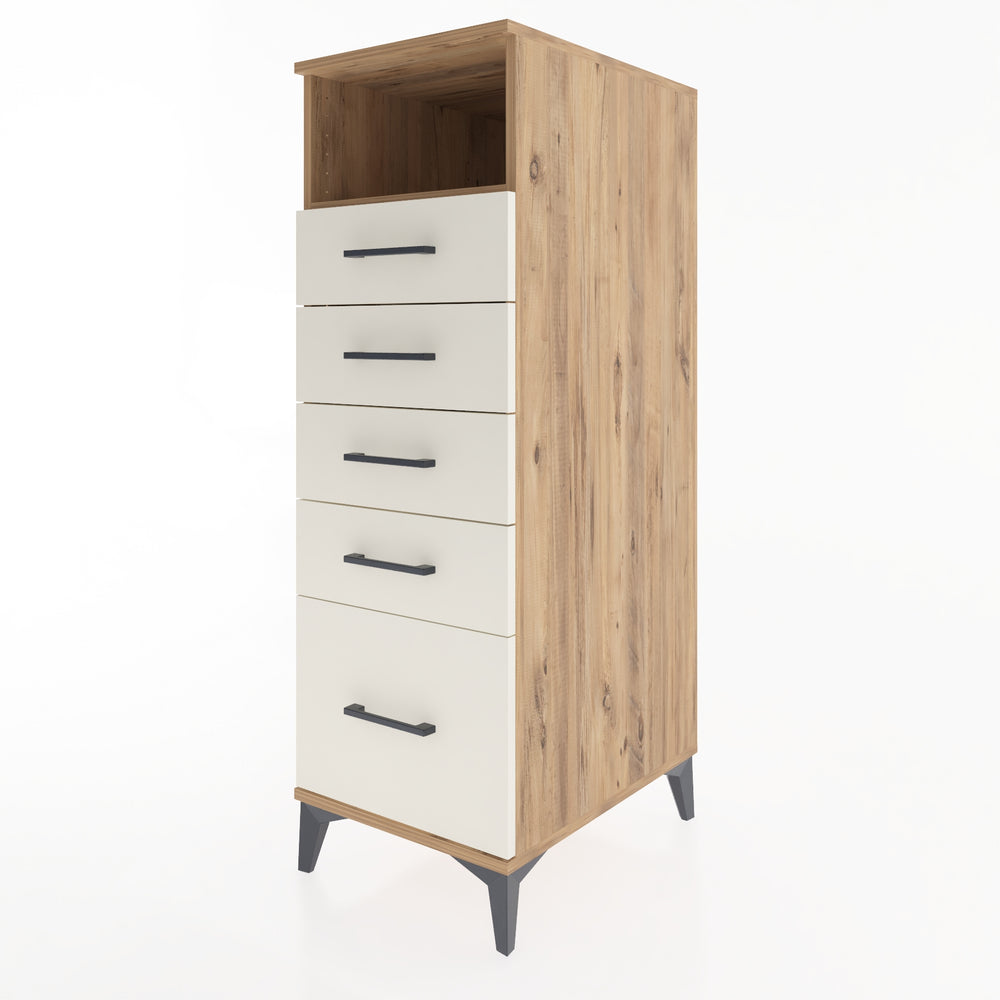 Woodntry Modular Cabinet Pine 44x59x122 cm with Drawers and Shelves CR77-3