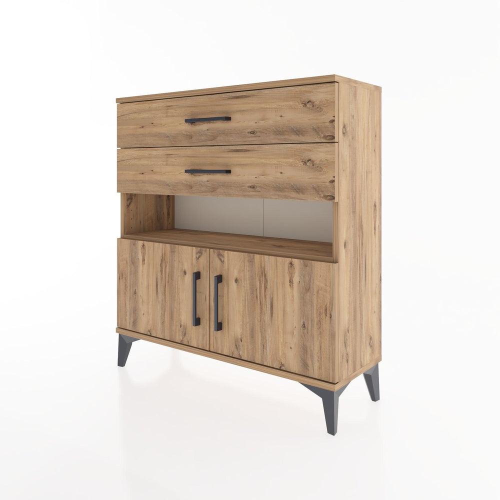 Woodntry Modüler Şifonyer Çam 88x30x84 cm Fonksiyonel F27-3