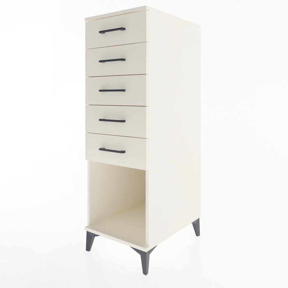 Woodntry Modüler Dolap Aytaşı 44x30x122 cm Çekmeceli ve Raflı CR128-1