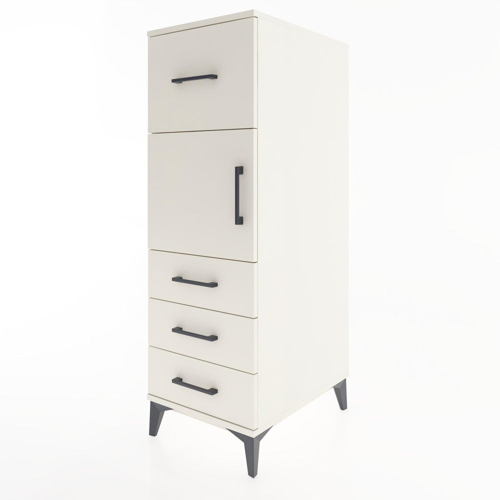 Woodntry Modüler Dolap Aytaşı 44x59x122 cm Kapaklı ve Çekmeceli KC28-1