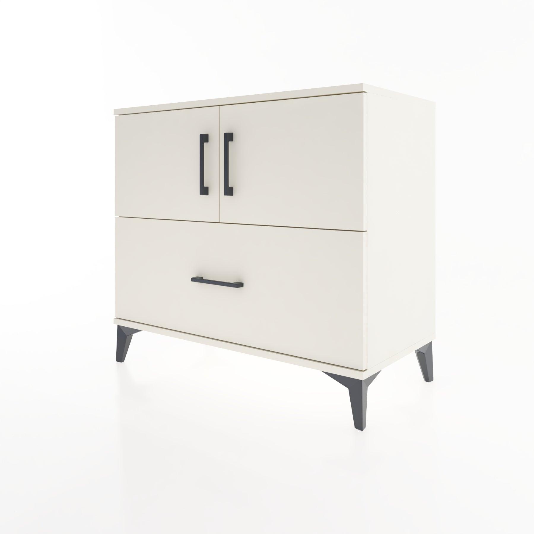 Woodntry Modüler Şifonyer Aytaşı 88x44x68 cm Kapaklı ve Çekmeceli KC28-1
