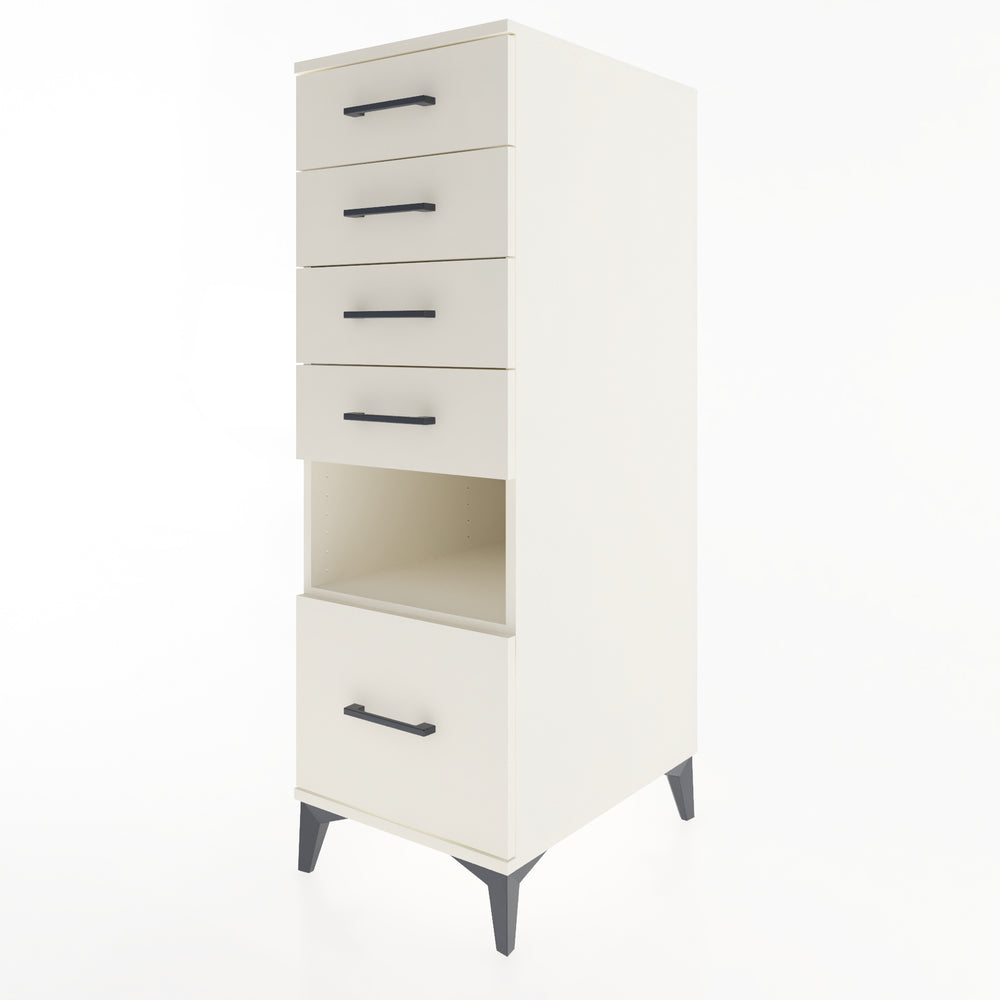Woodntry Modular Cabinet Moonstone 44x59x122 cm with Drawers and Shelves CR78-1