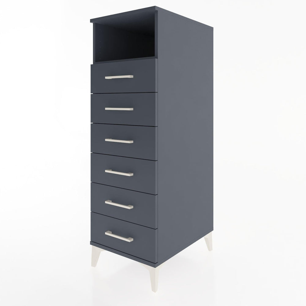 Woodntry Modular Cabinet Anthracite 44x59x122 cm with Drawers and Shelves CR129-2