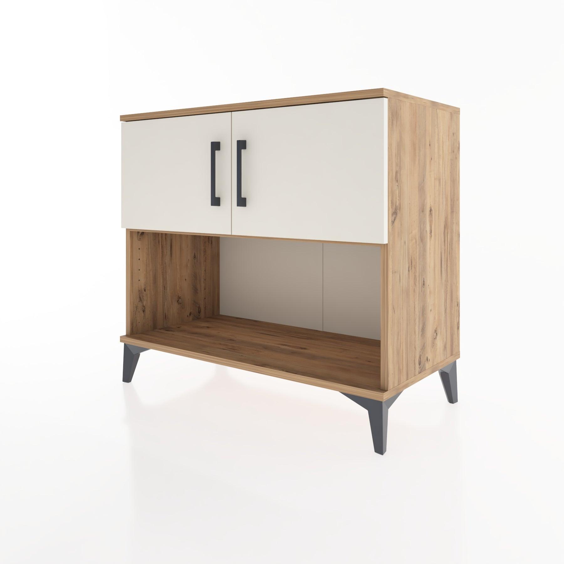 Woodntry Modüler Şifonyer Çam 88x44x68 cm Kapaklı ve Raflı KR29-3