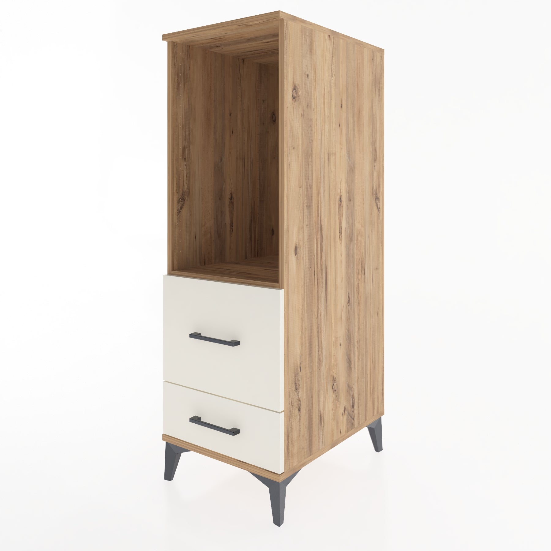 Woodntry Modular Cabinet Pine 44x59x122 cm with Drawers and Shelves CR79-3