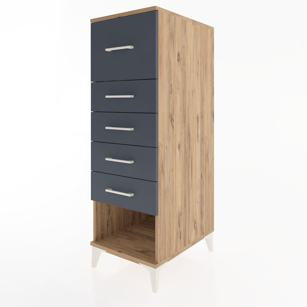 Woodntry Modular Cabinet Pine 44x59x122 cm with Drawers and Shelves CR29-3