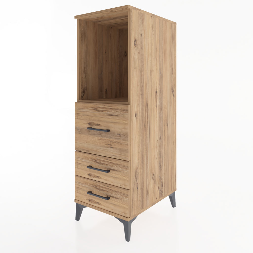 Woodntry Modular Cabinet Pine 44x59x122 cm with Drawers and Shelves CR80-3