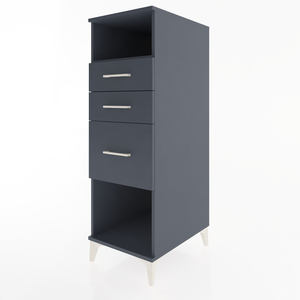 Woodntry Modular Cabinet Anthracite 44x59x122 cm with Drawers and Shelves CR81-2