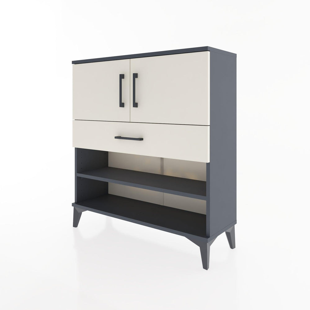 Woodntry Modüler Şifonyer Antrasit 88x30x84 cm Fonksiyonel F31-2