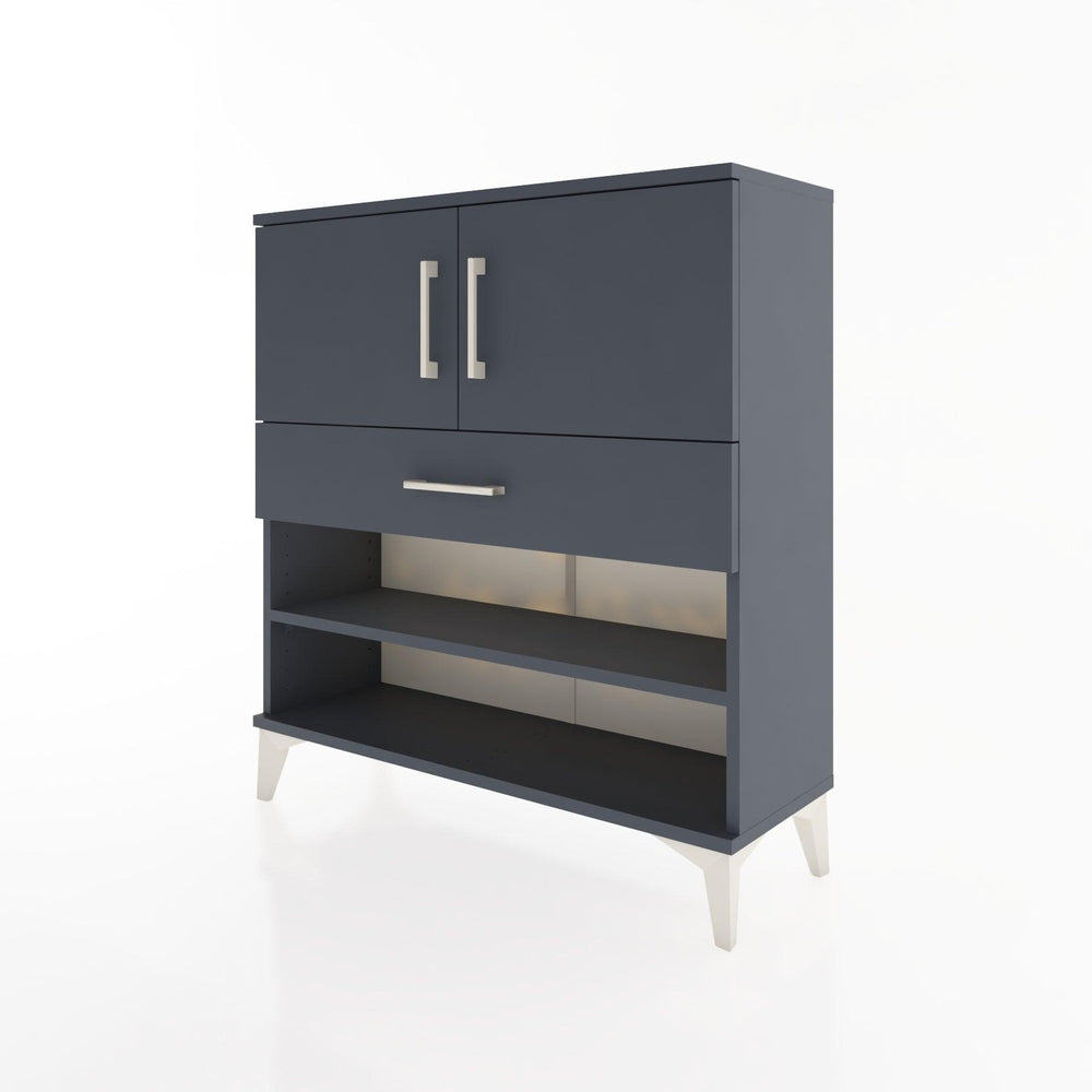 Woodntry Modüler Şifonyer Antrasit 88x30x84 cm Fonksiyonel F31-2