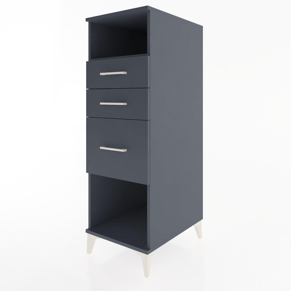 Woodntry Modular Cabinet Anthracite 44x30x122 cm with Drawers and Shelves CR31-2