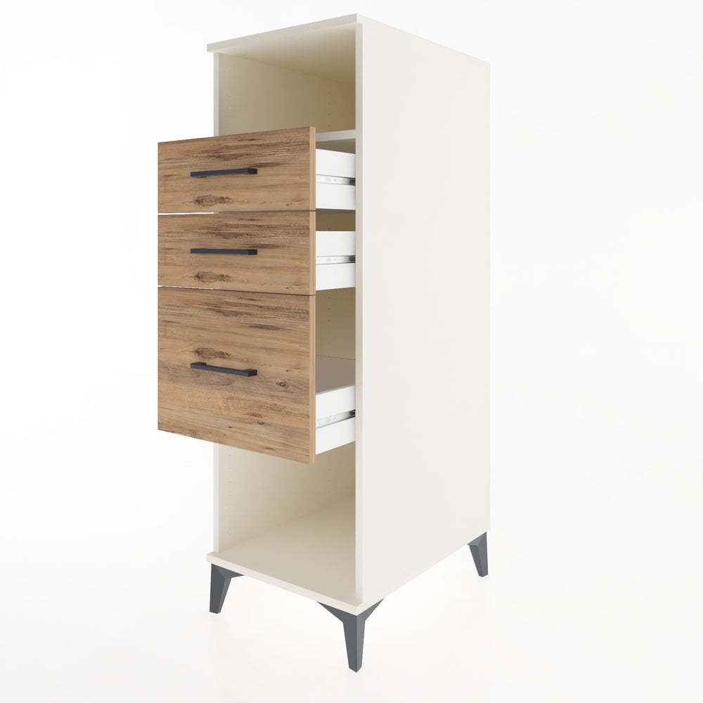 Woodntry Modular Cabinet Moonstone 44x59x122 cm with Drawers and Shelves CR81-1