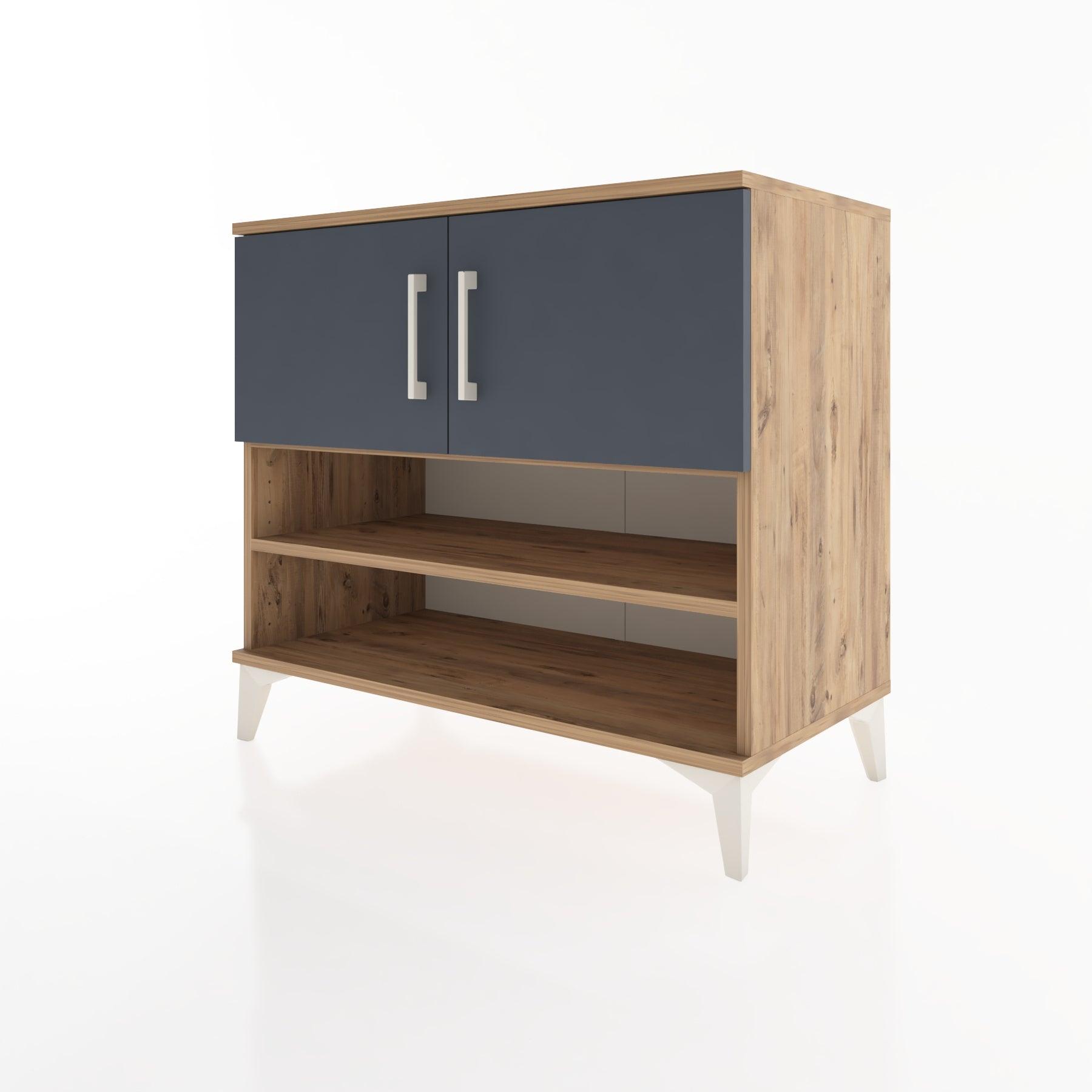 Woodntry Modüler Şifonyer Çam 88x44x68 cm Kapaklı ve Raflı KR31-3