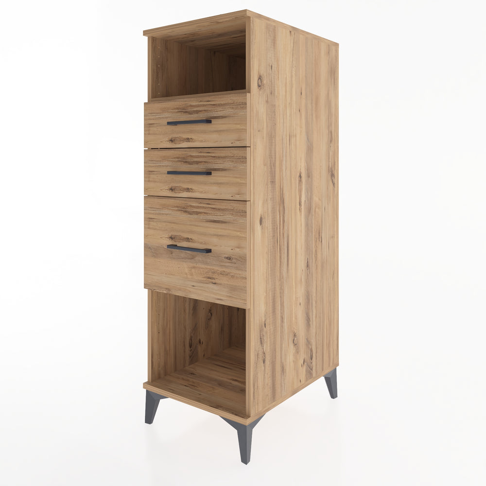 Woodntry Modular Cabinet Pine 44x59x122 cm with Drawers and Shelves CR31-3