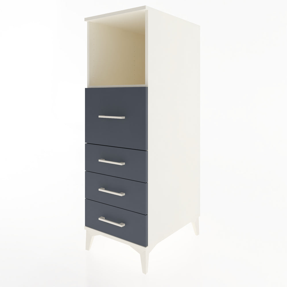 Woodntry Modular Cabinet Moonstone 44x59x122 cm with Drawers and Shelves CR82-1