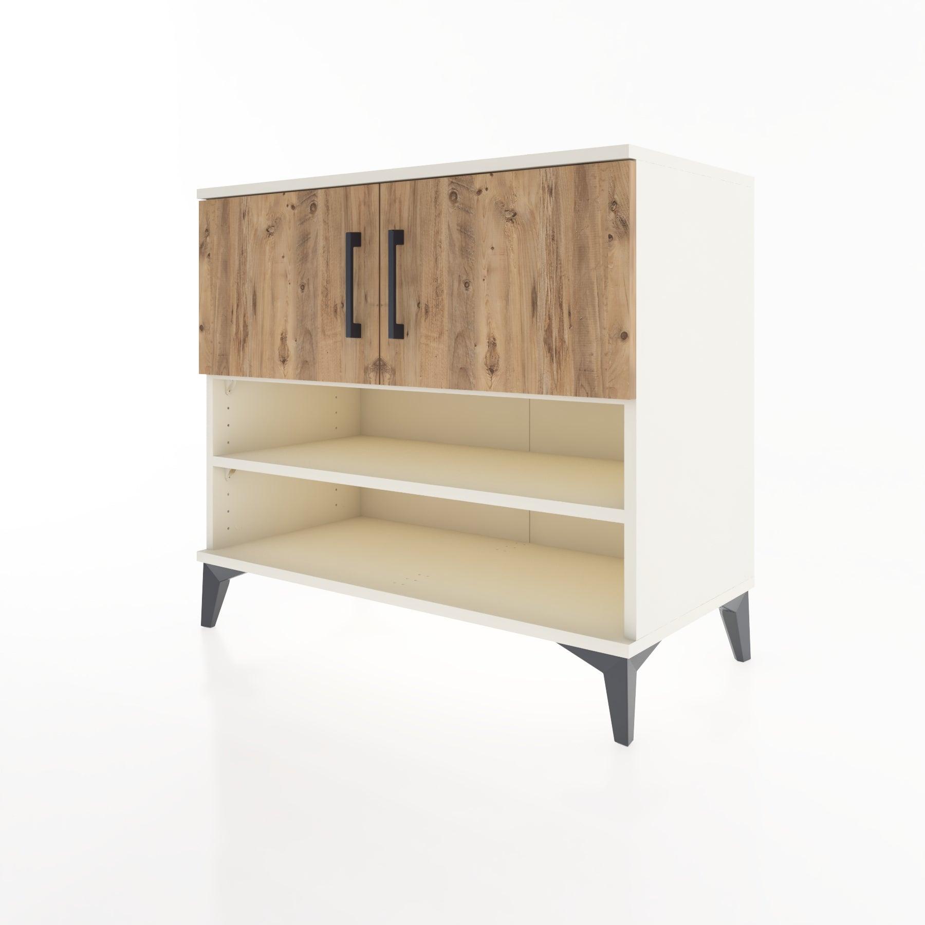 Woodntry Modüler Şifonyer Aytaşı 88x44x68 cm Kapaklı ve Raflı KR32-1