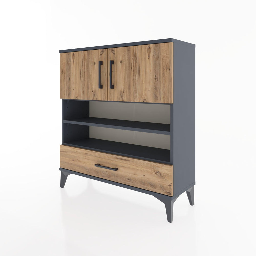 Woodntry Modular Dresser Anthracite 88x30x84 cm Functional F32-2