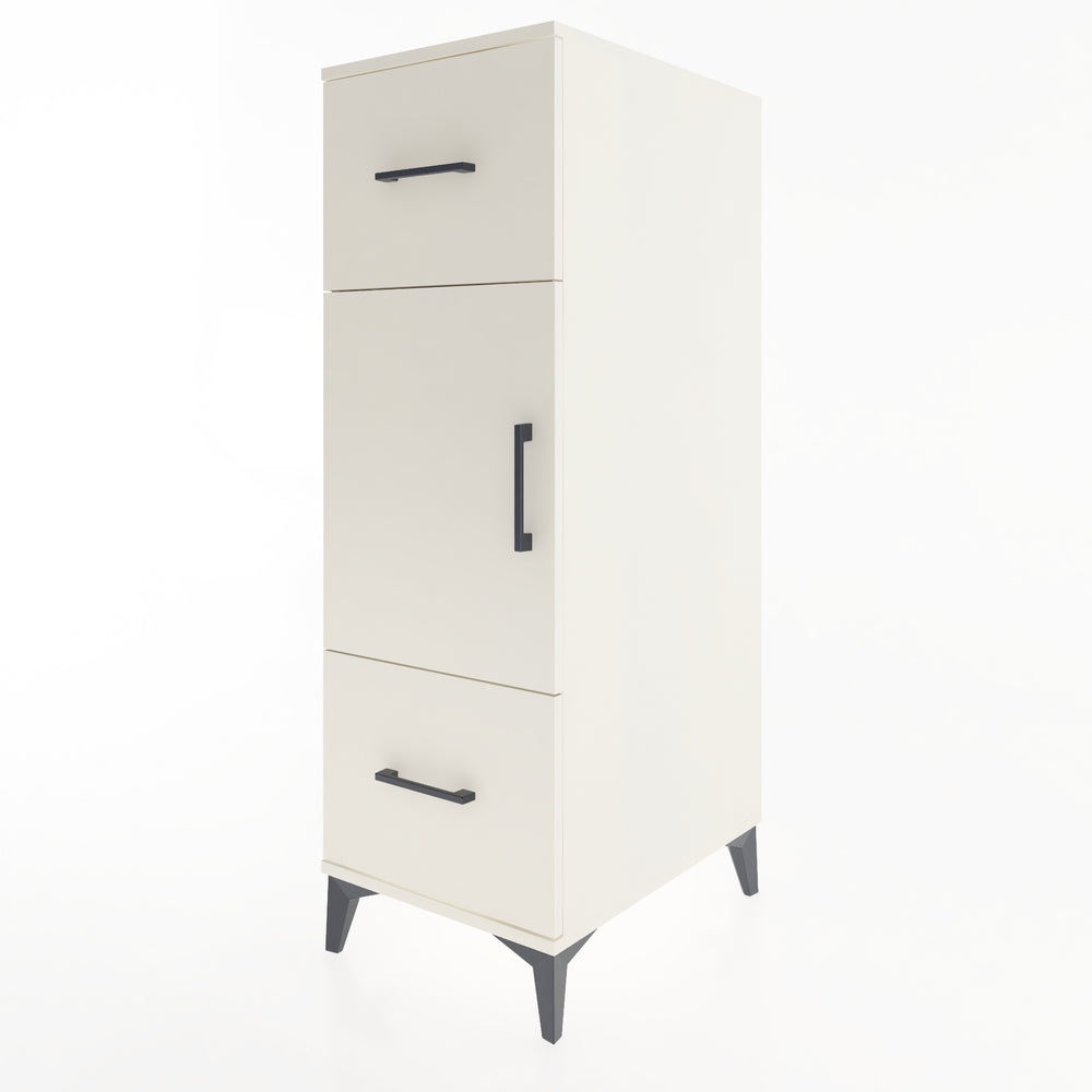 Woodntry Modüler Dolap Aytaşı 44x59x122 cm Kapaklı ve Çekmeceli KC33-1