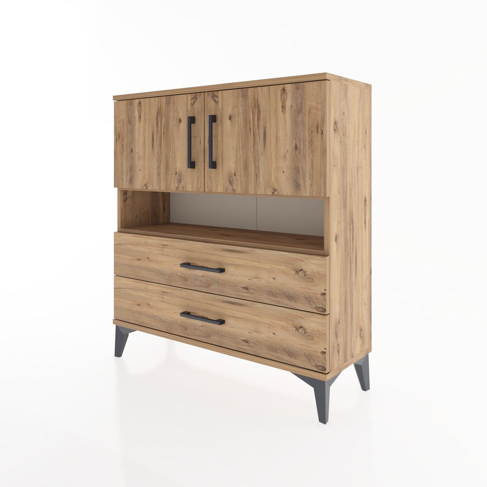 Woodntry Modüler Şifonyer Çam 88x30x84 cm Fonksiyonel F33-3