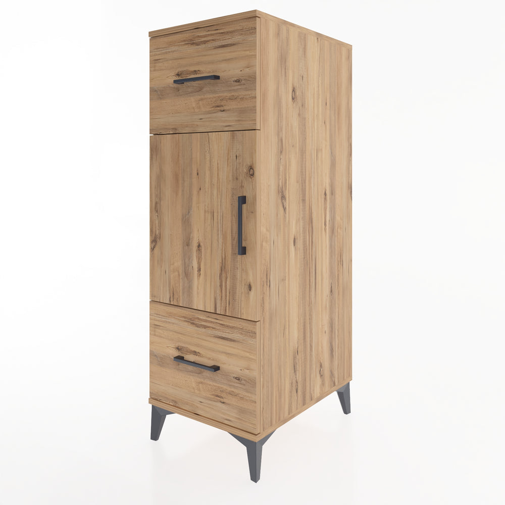 Woodntry Modular Cabinet Pine 44x59x122 cm with Doors and Drawers KC33-3