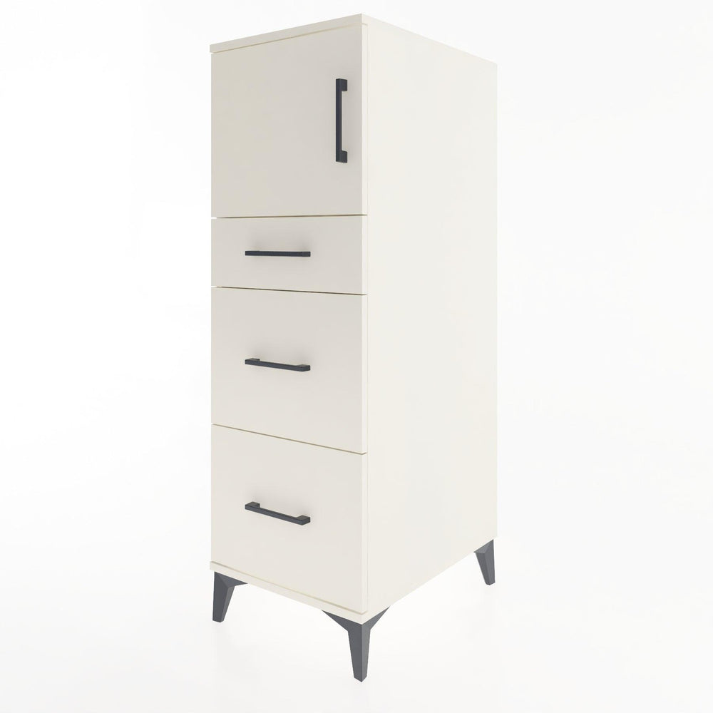 Woodntry Modular Cabinet Moonstone 44x30x122 cm with Doors and Drawers KC34-1
