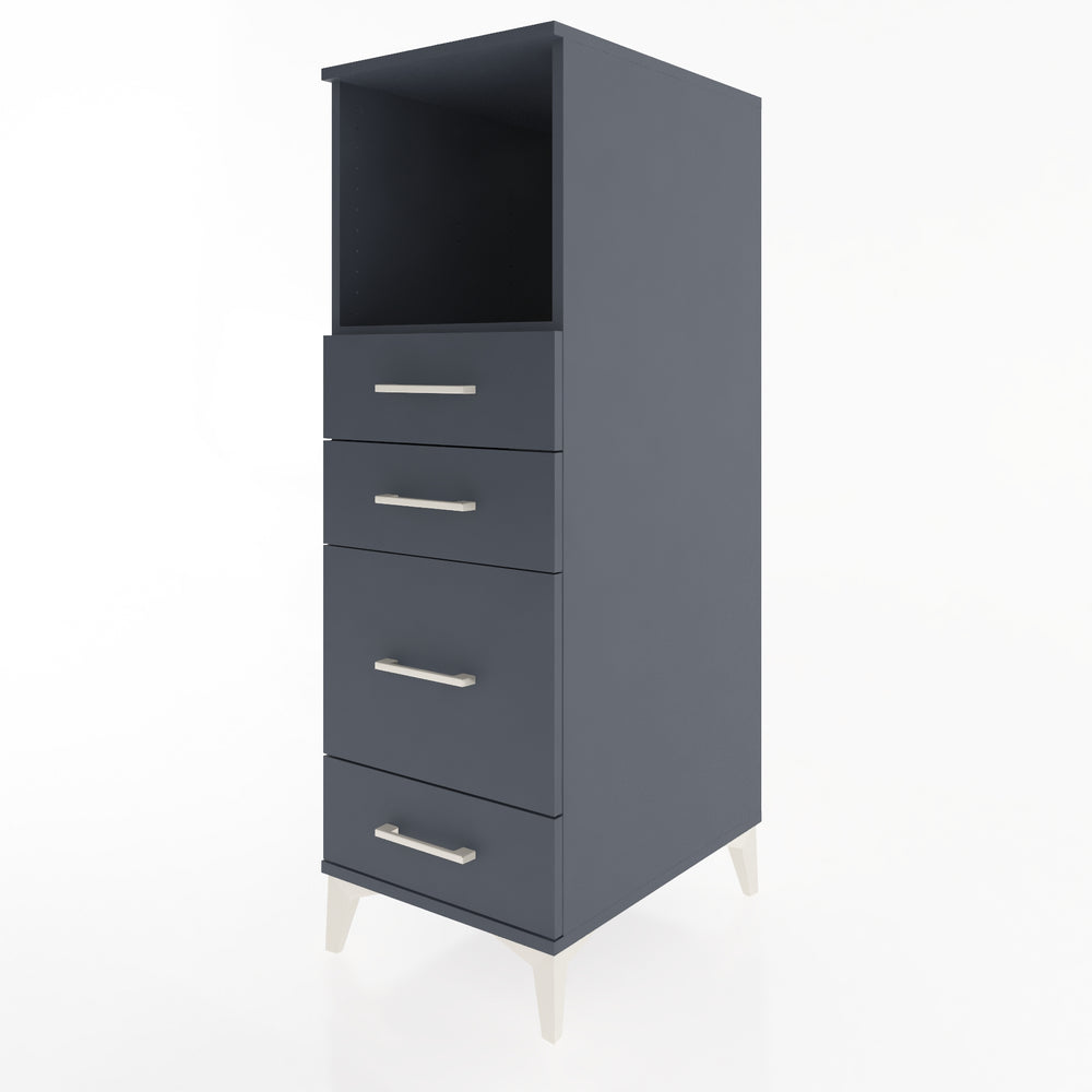 Woodntry Modular Cabinet Anthracite 44x59x122 cm with Drawers and Shelves CR84-2