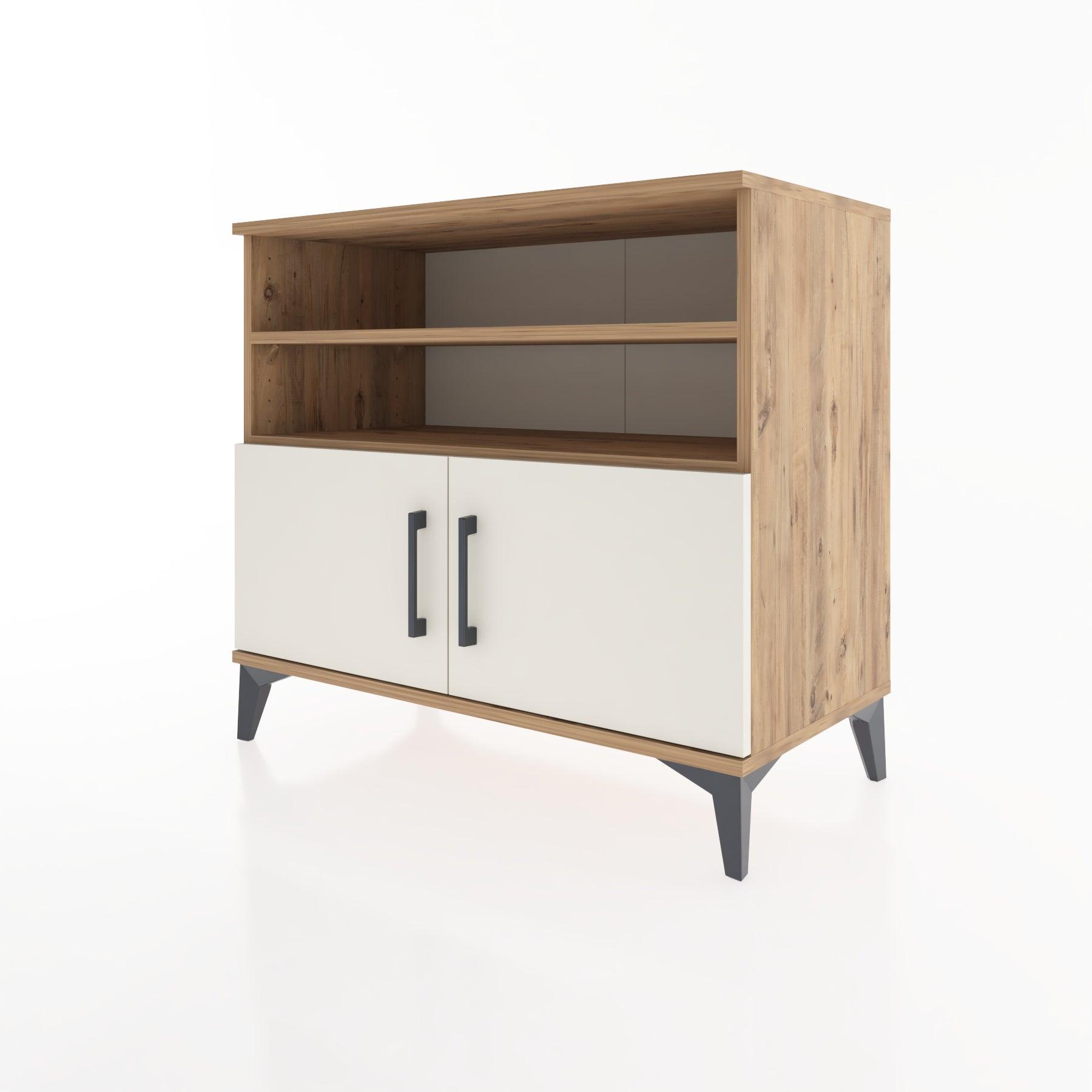 Woodntry Modüler Şifonyer Çam 88x44x68 cm Kapaklı ve Raflı KR34-3