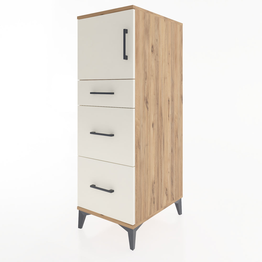 Woodntry Modular Cabinet Pine 44x59x122 cm with Doors and Drawers KC34-3