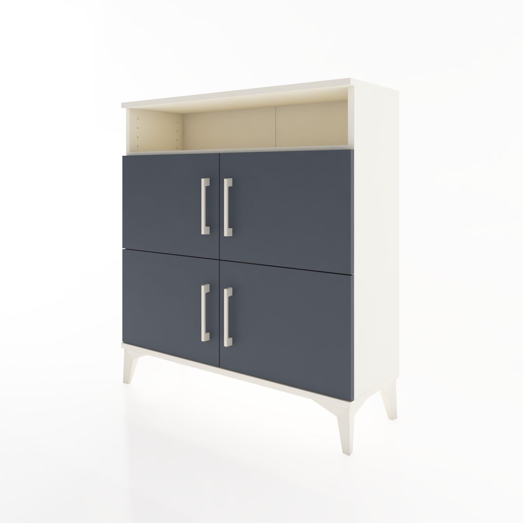 Woodntry Modular Dresser Moonstone 88x30x84 cm with Cover and Shelf KR35-1
