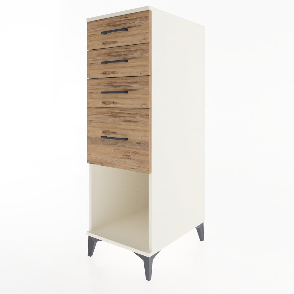 Woodntry Modular Cabinet Moonstone 44x59x122 cm with Drawers and Shelves CR85-1