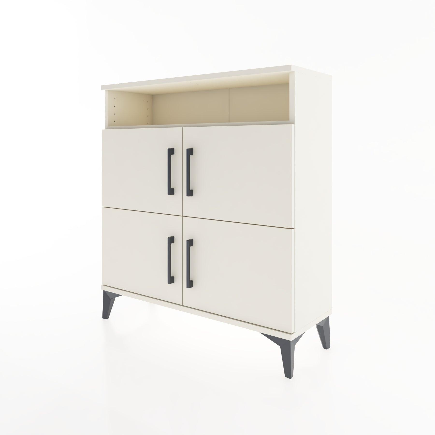 Woodntry Modular Dresser Moonstone 88x30x84 cm with Cover and Shelf KR35-1