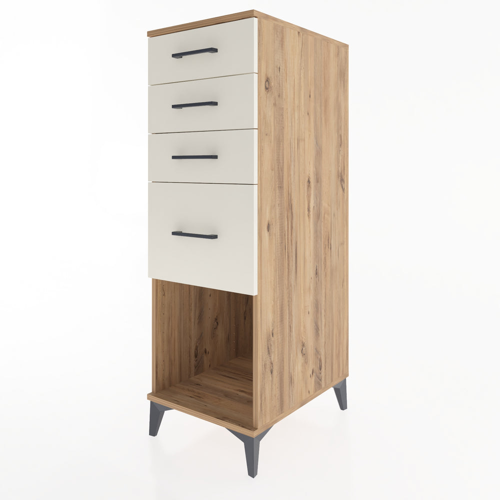 Woodntry Modular Cabinet Pine 44x59x122 cm with Drawers and Shelves CR85-3