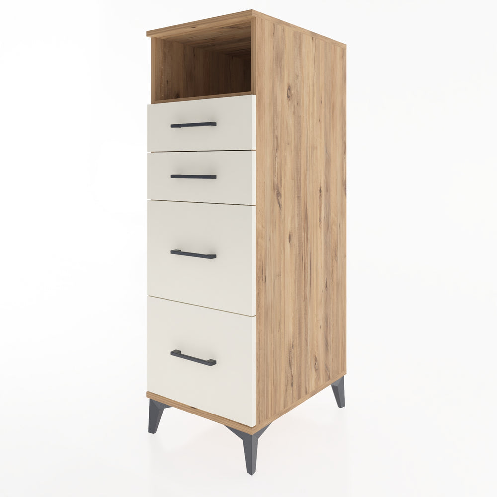 Woodntry Modular Cabinet Pine 44x59x122 cm with Drawers and Shelves CR35-3