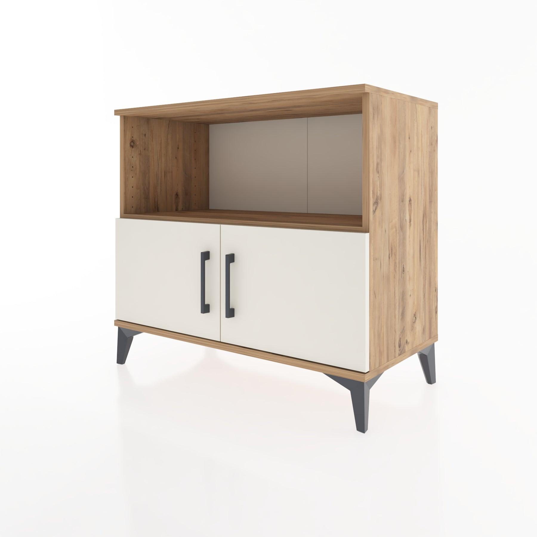 Woodntry Modüler Şifonyer Çam 88x44x68 cm Kapaklı ve Raflı KR35-3