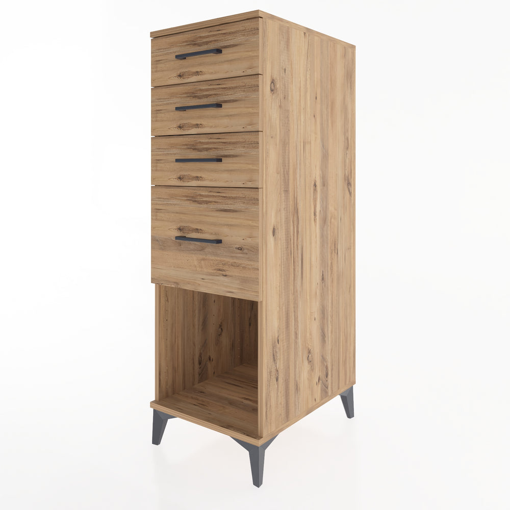 Woodntry Modular Cabinet Pine 44x59x122 cm with Drawers and Shelves CR85-3