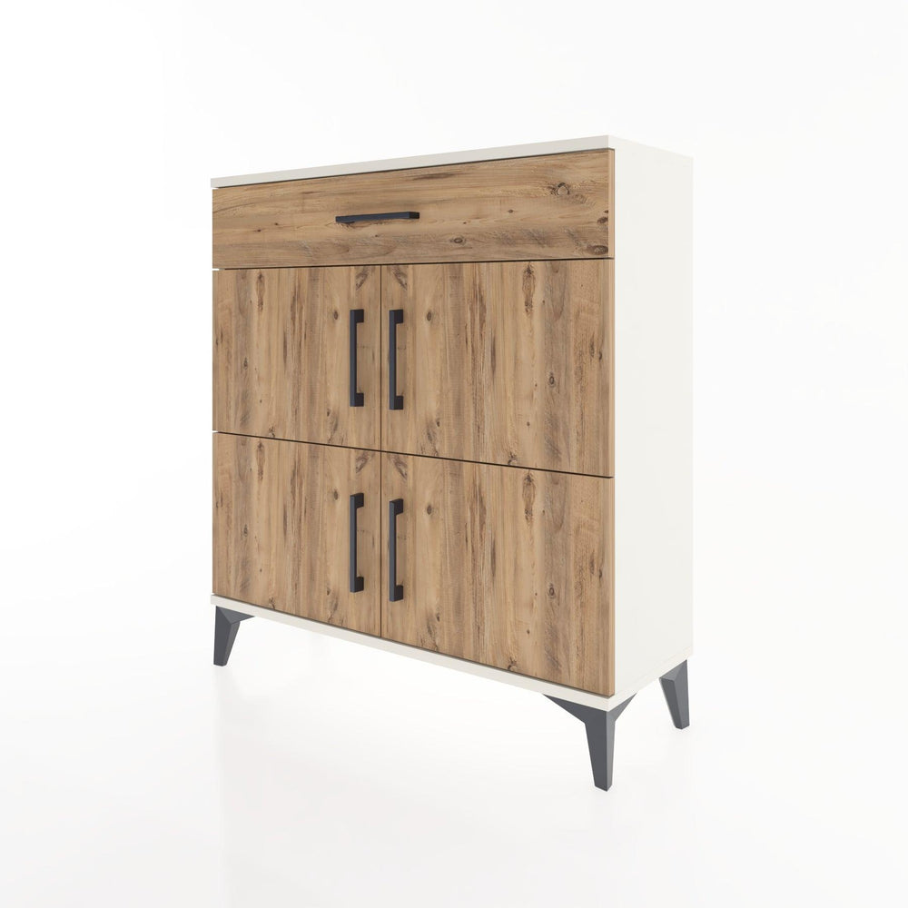 Woodntry Modüler Şifonyer Aytaşı 88x30x84 cm Kapaklı ve Çekmeceli KC36-1