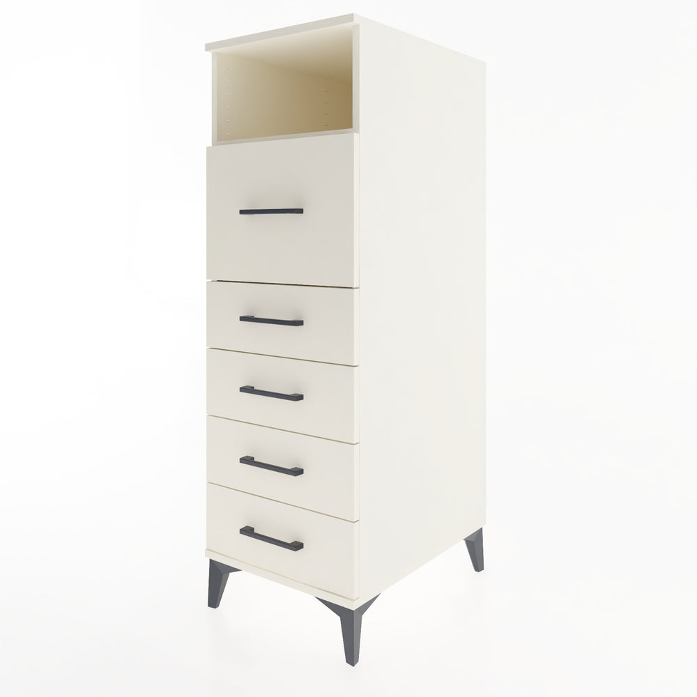 Woodntry Modular Cabinet Moonstone 44x59x122 cm with Drawers and Shelves CR86-1