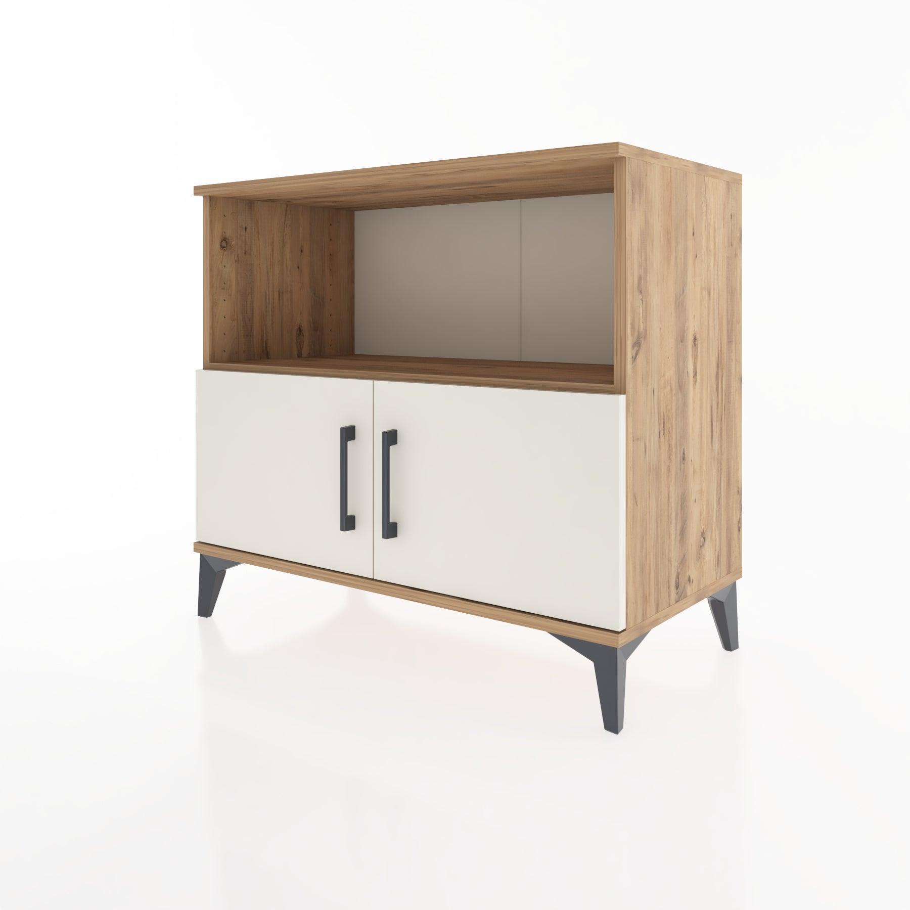 Woodntry Modüler Şifonyer Çam 88x44x68 cm Kapaklı ve Raflı KR36-3