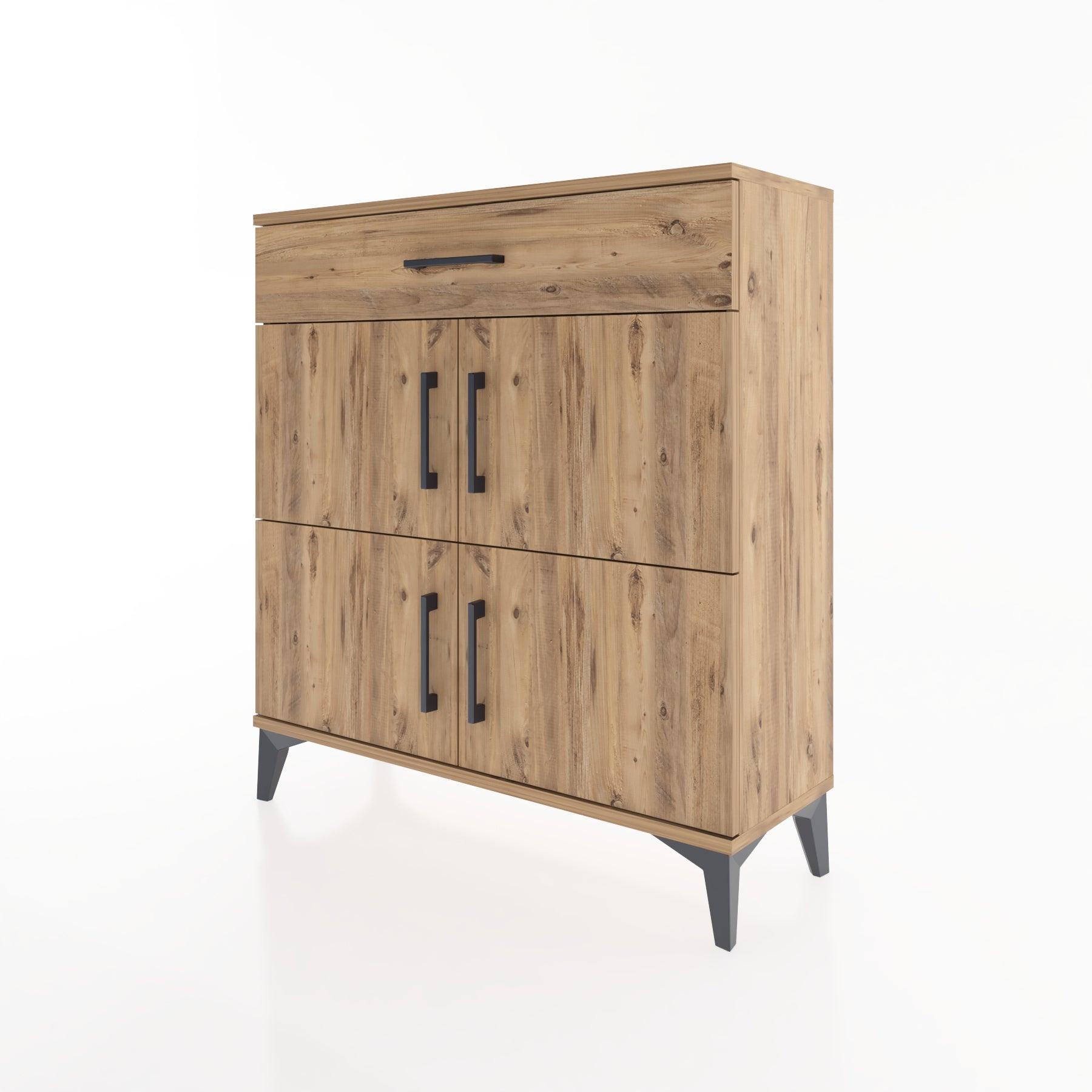 Woodntry Modular Dresser Pine 88x30x84 cm with Cover and Drawer KC36-3