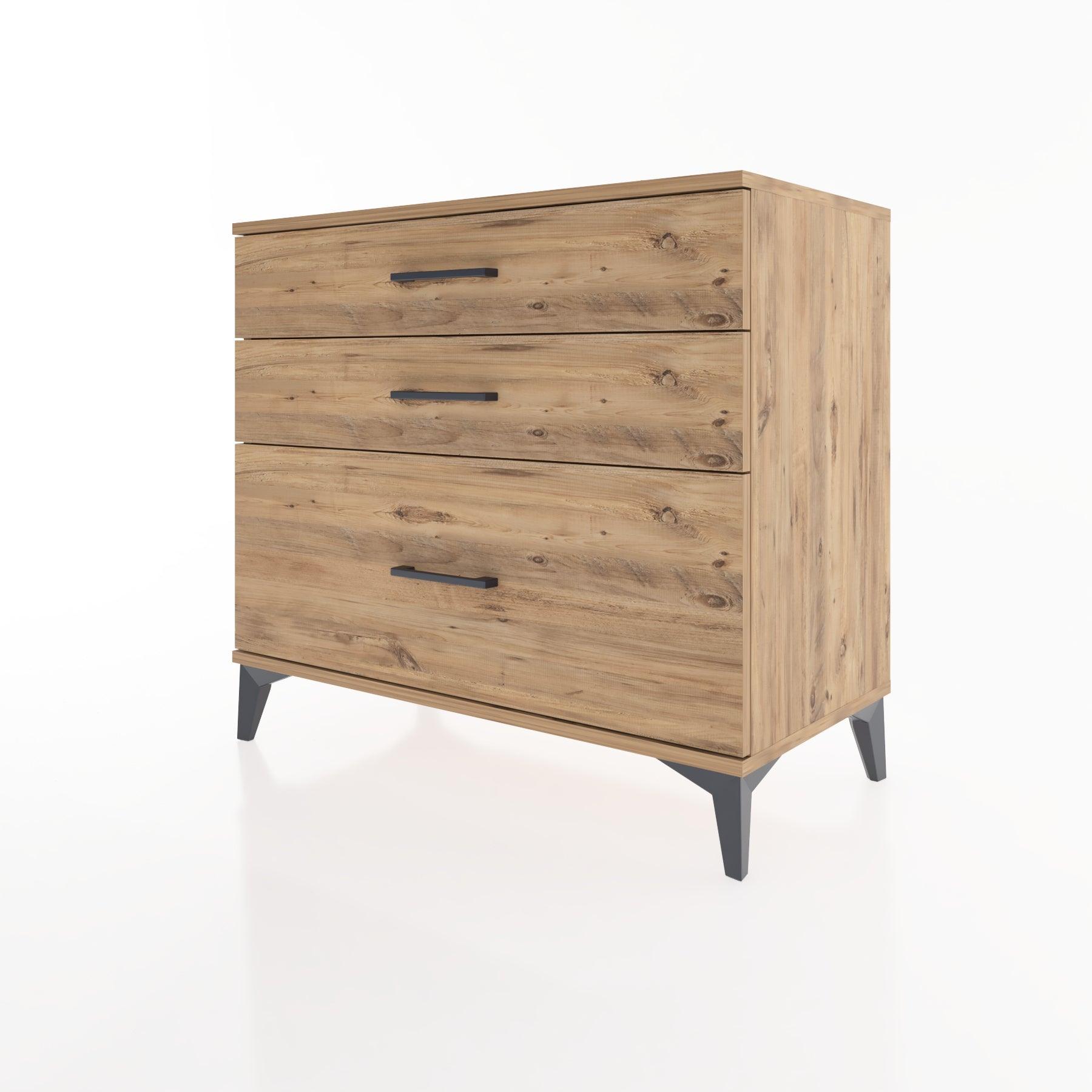 Woodntry Modüler Şifonyer Çam 88x44x68 cm Çekmeceli C37-3