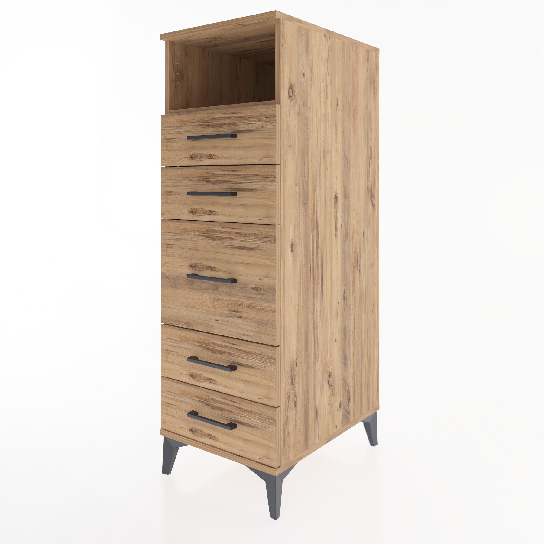 Woodntry Modular Cabinet Pine 44x59x122 cm with Drawers and Shelves CR87-3