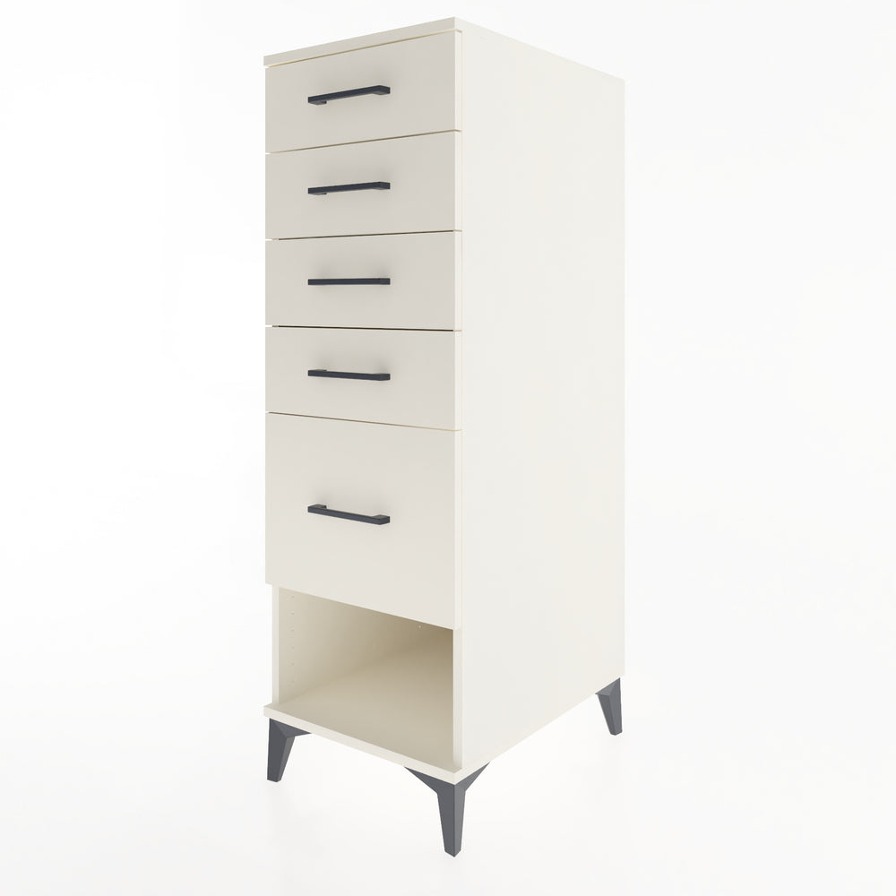 Woodntry Modular Cabinet Moonstone 44x59x122 cm with Drawers and Shelves CR88-1